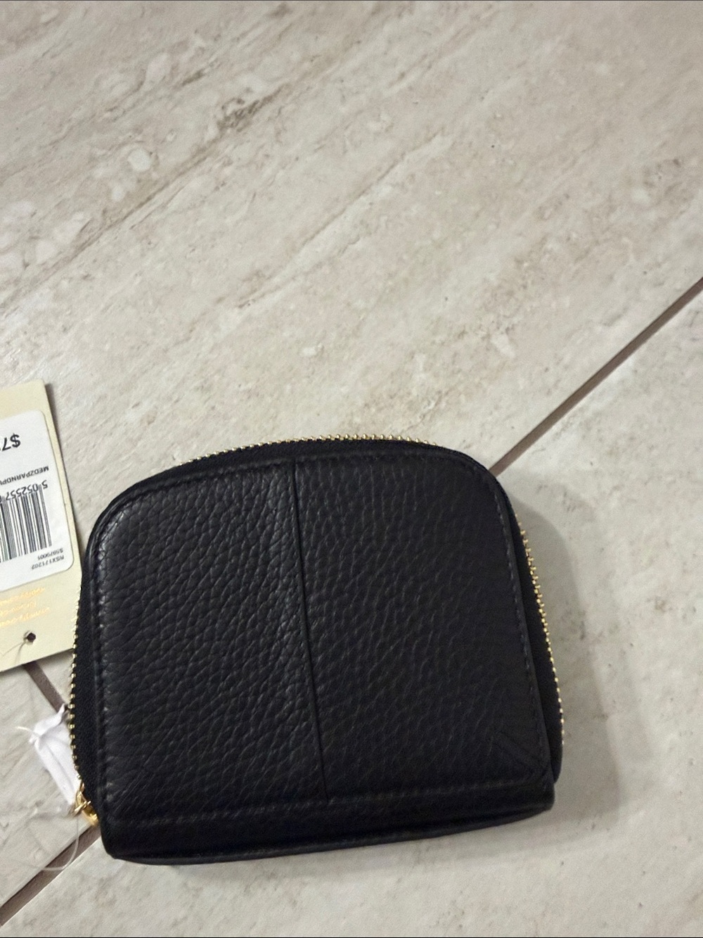 RADLEY LONDON Black Pebbled Zip Coin Wallet with Gold Hardware ..nwt - Picture 4 of 6